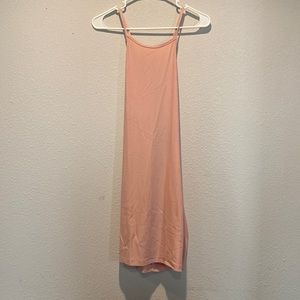 Light pink skin tight dress size large